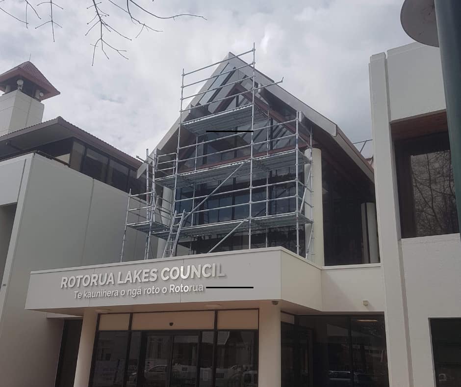 Rotorua Lakes Council scaffolding project
